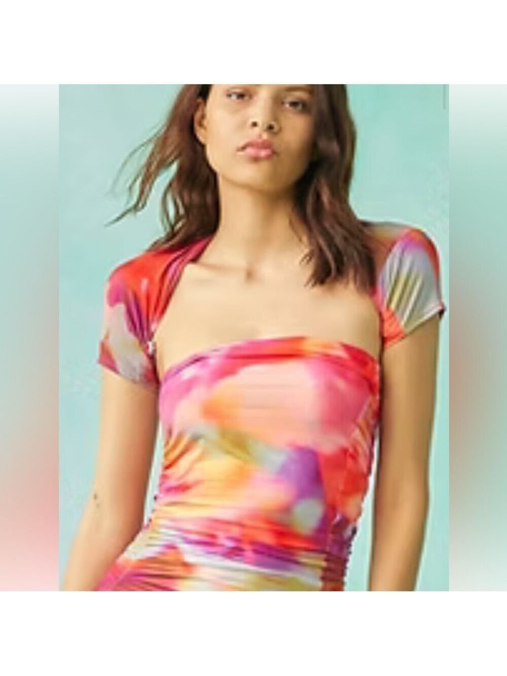 Tach Zoriana Multi Printed Dress NWT Size Small - Picture 3 of 7